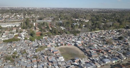 Wall Mural - Aerial view of the villa, la cava, located in san isidro, Buenos Aires, Argentina.