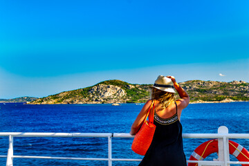 Holiday in the Maddalena Archipelago (Olbia-Tempio, Sardinia, Italy).