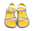 Pair of yellow summer sandals
