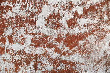 texture  of rusty metal with silver paint