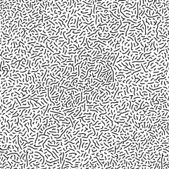 Irregular dashes shapes ink. Surface compound natural organic structure. Uneven cells texture. Drawing pen lines. Hand drawn seamless pattern. Freehand line. Background for swatch in Illustrator