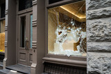 Fototapeta Nowy Jork - Broken store window 