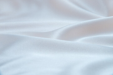 Poster - white satin fabric as background