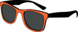 © Ufuk - orange vector sunglasses on white background