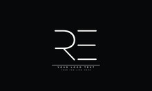 RE ,ER ,R ,E  Letters Abstract Logo Monogram 