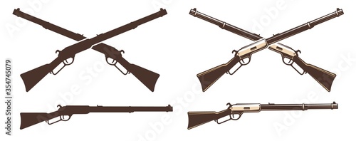 Fotografía Winchester rifle retro icon