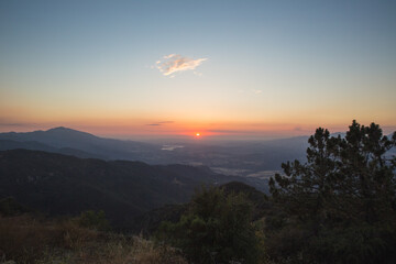 Canvas Print - sunset in the mountains