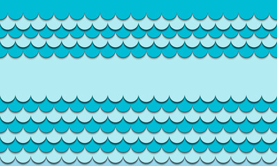 Blue Wave Background Pattern. Abstract Tile Design.