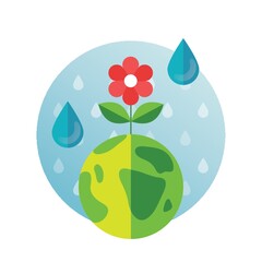 Poster - Save water concept