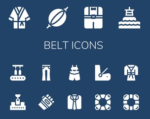 Poster - belt icon set