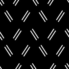 Wall Mural - White lines on a black background. Abstract geometric background. Vector.