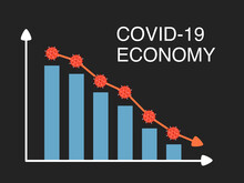 Illustration Of Economic Downturn Due To COVID-19.