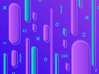 Wall Mural - abstract geometric pattern. trendy gradient colors liquid backdrop vector background illustration