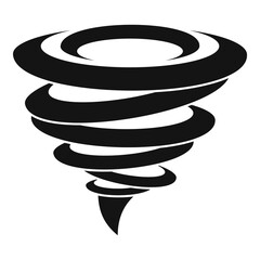 Wall Mural - Speed tornado icon. Simple illustration of speed tornado vector icon for web design isolated on white background