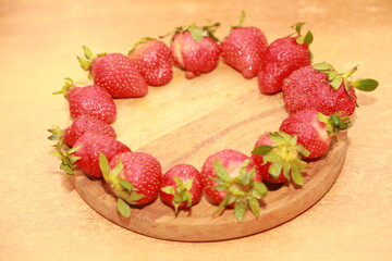 Wall Mural - strawberry and chocolate