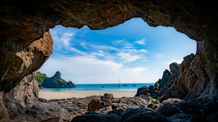 Wall Mural - Cave views in Guernsey 