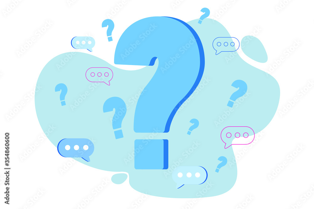 Question mark. asking questions , huge question mark. Vector ...