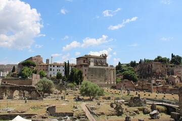 Wall Mural - roman forums in rome city center roman forums are world wide famous tourist destination in italy