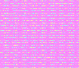 Aufkleber - Vaporwave and retrowave background with binary code in pastel colors. Retro 80's style.