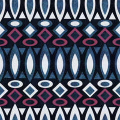 Sticker - Abstract seamless folk african ethno traditional native tribal geometric elements pattern