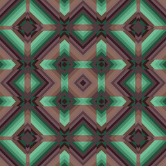 Poster - Abstract seamless geometric mosaic ornament pattern