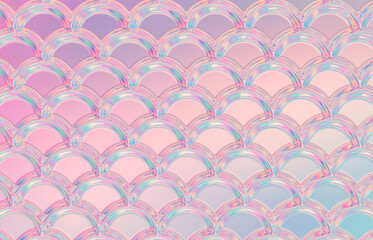 Poster - Abstract geometric crystal background, iridescent texture, faceted gem. 3d render.