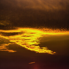 Fantastic clouds at sunrise