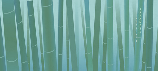 Wall Mural - oriental japanese style abstract pattern background design elegant nature bamboo backdrop
