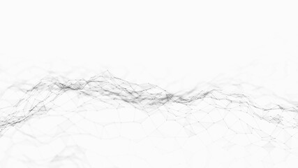 Computer geometric digital connection structure. Business inteligence technology background. Binary code algorithms deep learning. Abstract 3D rendering. Artificial intelligence
