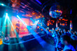 Music band performing live at night club