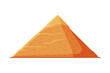 Egyptian Pyramid, Symbol of Egypt Flat Style Vector Illustration on White Background