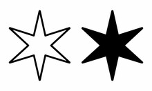 6 Point Star Icons