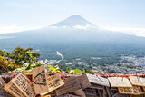 Fototapeta  - Mount Fuji view from Tenjo-Yama Park at Mount Kachi Kachi Ropeway