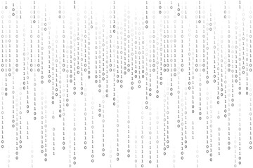 black abstract binary code