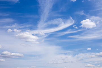 Blue sky in summer