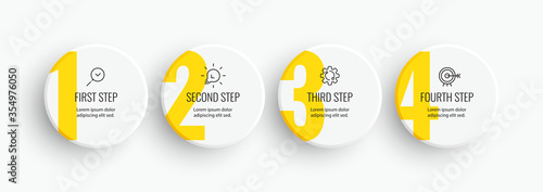 Photographie Vector infographic template