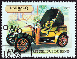 Sticker - Darracq Phaeton of 1907 (Benin 1998)