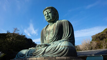 Great Buddha Of Kamakura With Clear Sky