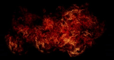 Wall Mural - realistic cg explosions and blasts. visual fx element. easy to use with available luma channel. effe