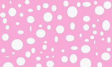 Abstract Pink White Circle Pattern Background
