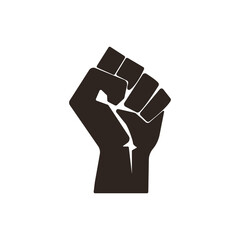 Wall Mural - Black Lives Matter Hand Symbol. Vector Illustration