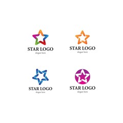 Wall Mural - Star logo vector icon design