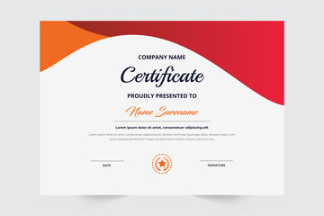 Wall Mural - Certificate of Appreciation template diploma certificate 