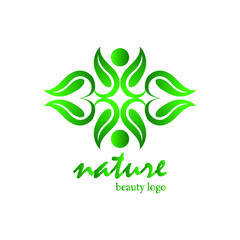 Wall Mural - nature beauty logo vector image