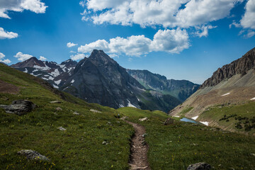 mountain landscape in the alps of colorado