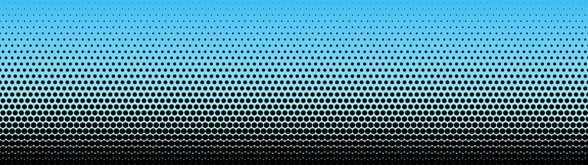 Wall Mural - Gradient halftone. Abstract gradient background of black dots. Vector illustration.