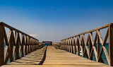 Fototapeta Pomosty - Wooden Bridge
