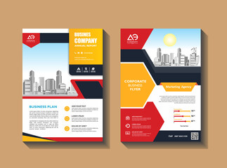 Wall Mural - Proposal cover poster brochure Template Design Set