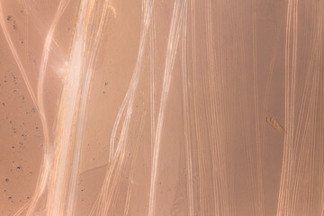  Aerial shot on the path to Dali Desert - South of Bolivia.