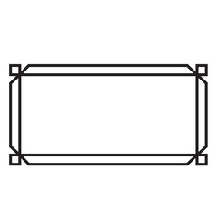  Art deco line border. Modern arabic black frames, decorative lines borders and geometric label frame vector design